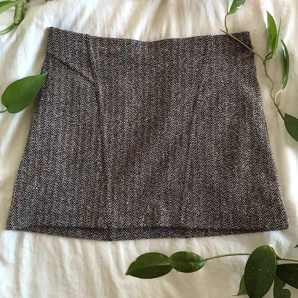 SOLD | Black and Gold Express Mini Skirt